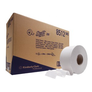 Kimberly Clark Scott Performance mini jumbo 2r.fehér 19-es toalettpapír 12tekercs/karton  KC-8512