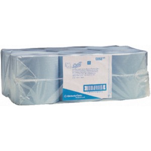 Kimberly Clark Scott tekercses kéztörlő papír 1r.kék színű  6*304m/karton KC-6668