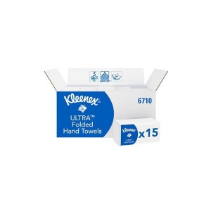 Kimberly Clark Kleenex Ultra Supersoft hajt.kézt. papír 3r.fehér 31,5*21,5cm 15*96lap/karton KC-6710