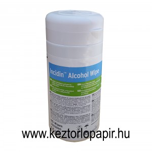 Incidin Alcohol Wipe dobozos felületfertőtlenítő törlőkendő 15*17 cm/lap, 90 lap/doboz (3093960)