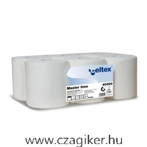 Celtex Master Time tekercses kéztörlő aut adagolóhoz átm.19cm 2r.fehér cell 285m/tek. 6tek/karton  4