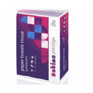 Satino Wepa Prestige Supersoft W hajtogatott 2rtg. cell. interfold k&eacute;zt&ouml;rlő 25x120lap/karton 276600