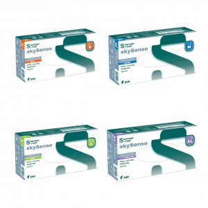 Sempermed SkySense kék színű púdermentes nitril vizsgálókesztyű