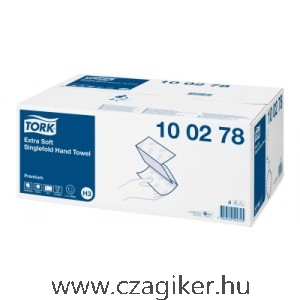 Tork Prémium Z hajtogatott kéztörlő papír 2r.fehér 23*23cm 15*200lap/karton SCA-100278