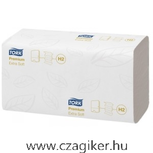 Tork Prémium extra soft hajtogatott kéztörlő papír 21*100lap/karton SCA-100297