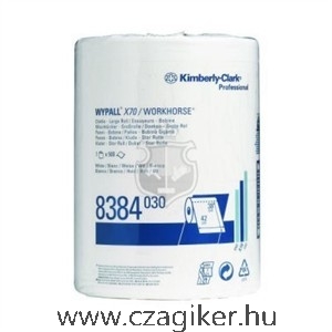 Kimberly Clark Wypall X70 tekercses törlő fehér 38*42cm 500lap/tekercs KC-8384
